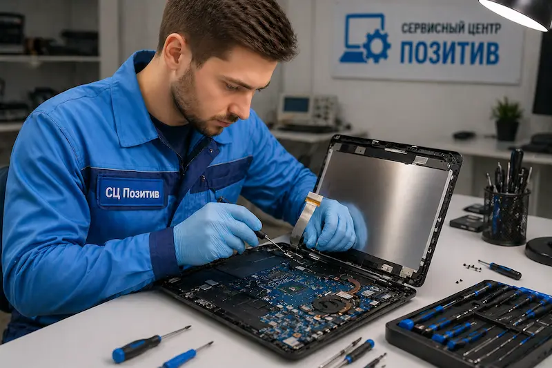 Ремонт шлейфа матрицы ноутбука в Шуе