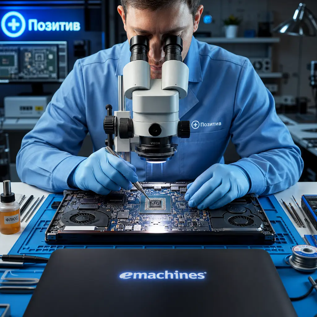 Замена видеокарты ноутбука Emachines в Шуе