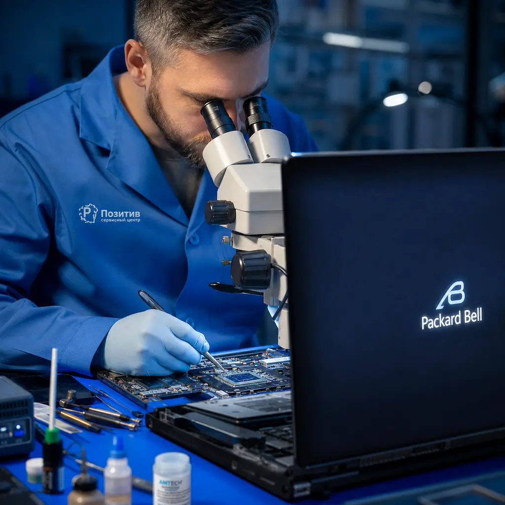Замена видеокарты ноутбука Packard Bell в Шуе