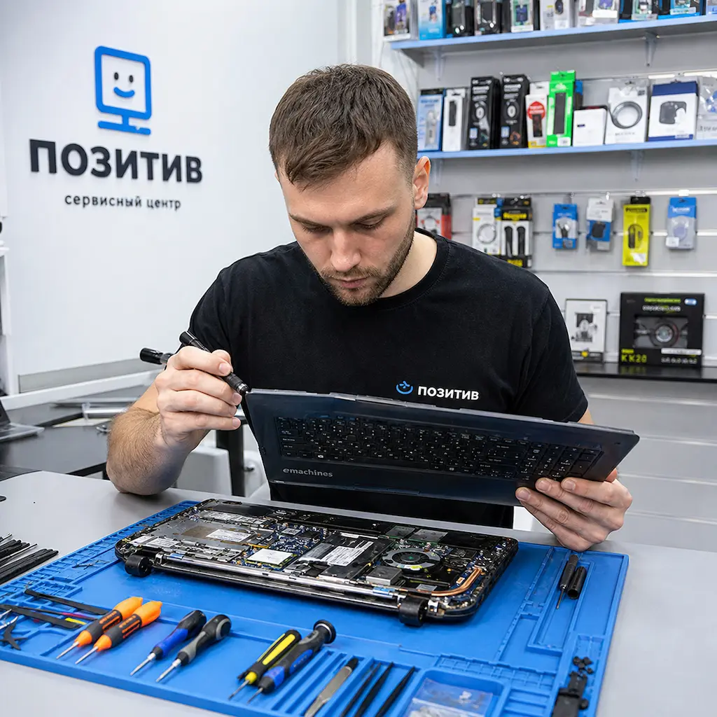 заменить клавиатуру на ноутбуке Emachines в Шуе