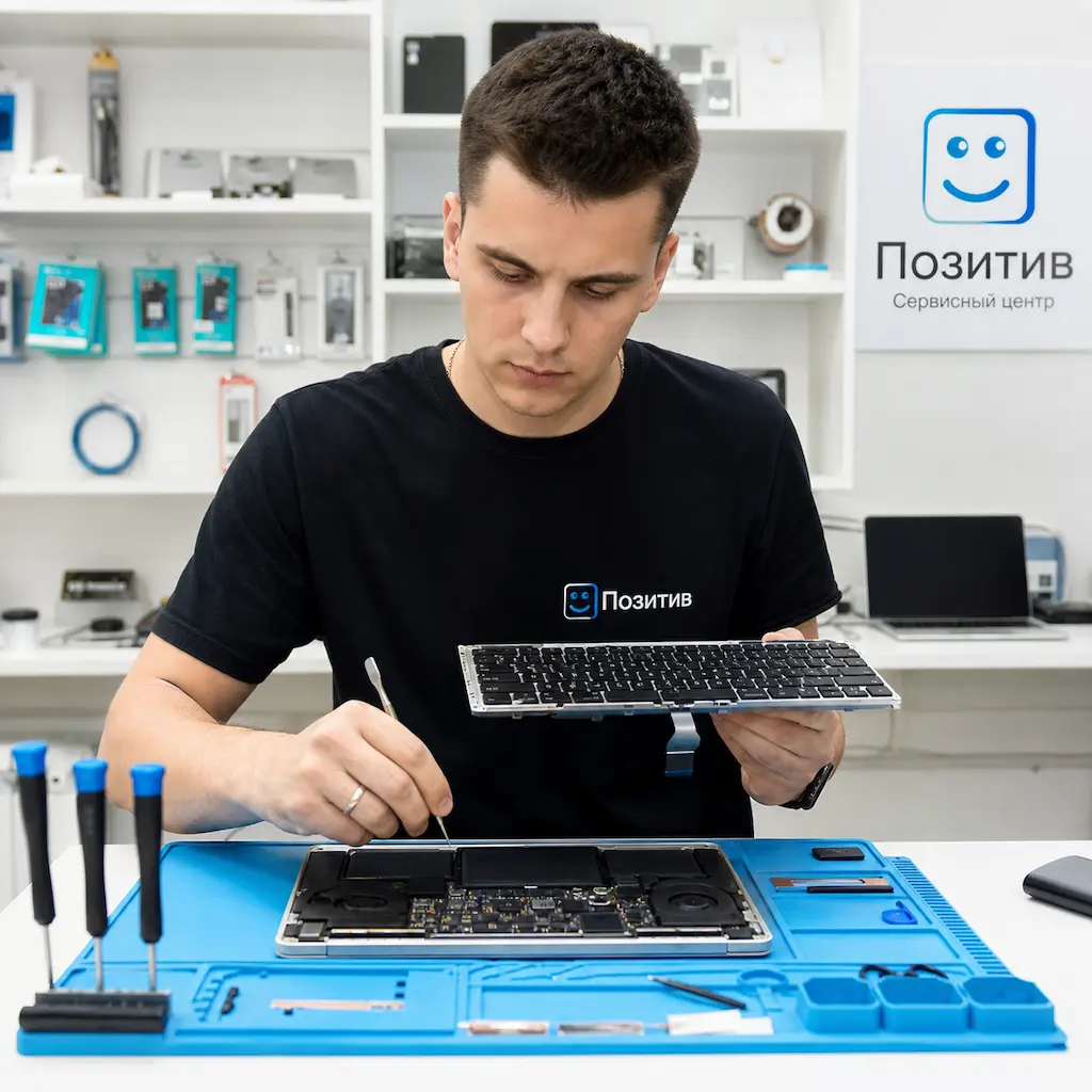 заменить клавиатуру на Apple Macbook в Шуе