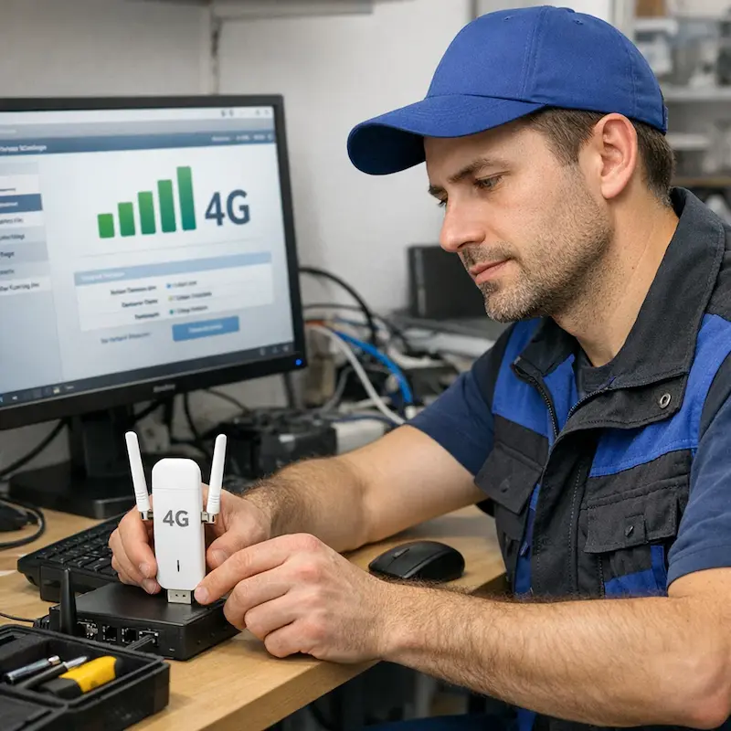 Настройка LTE модема в Шуе