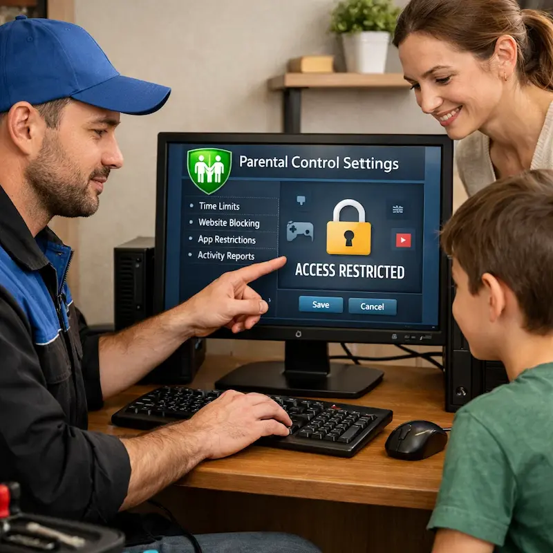 Родительский контроль на компьютере и ноутбуке в Шуе