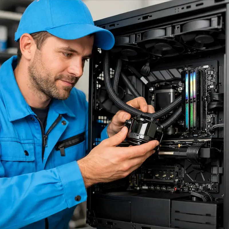 Установка СЖО на ПК в Шуе