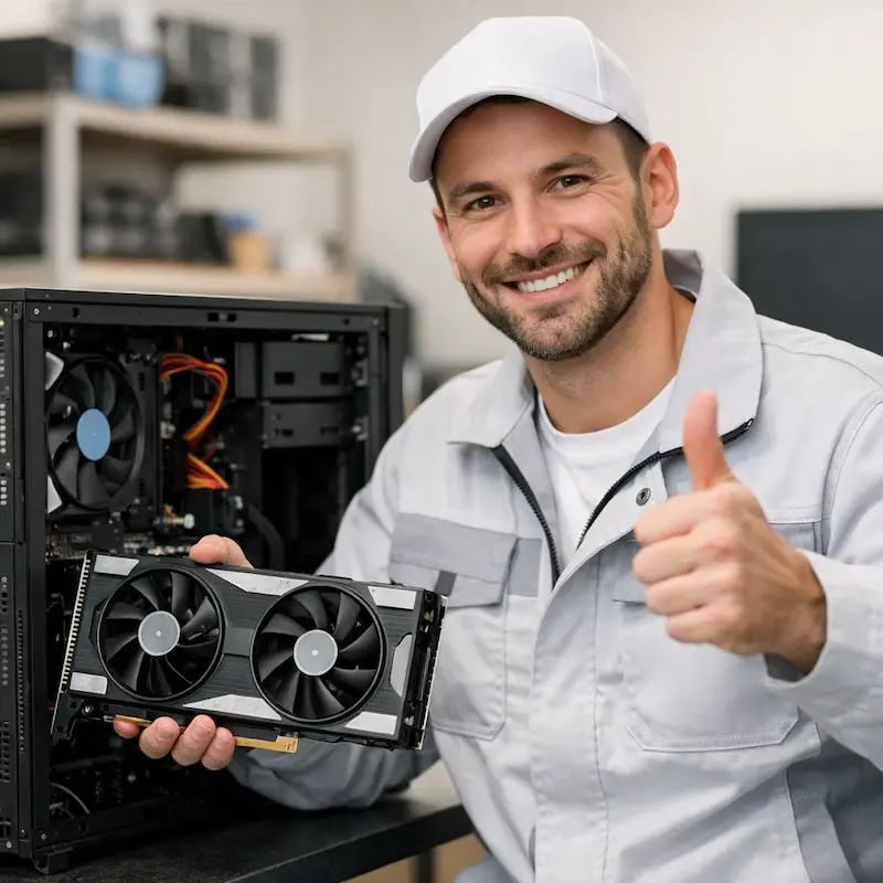 установка видеокарты на ПК в Шуе