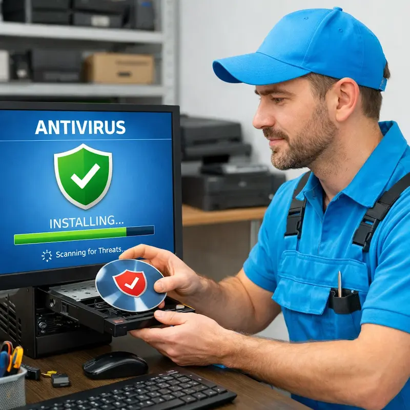 Установка антивируса в Шуе на дому