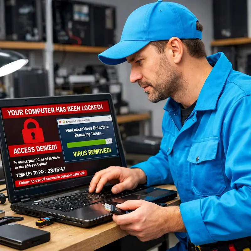 Поможем разблокировать компьютер и ноутбук в Шуе